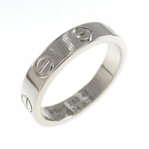 Cartier Mini Love Ring EU 48 White Gold Wedding Band